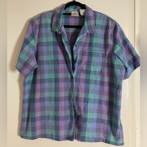 Pastel Plaid Blouse